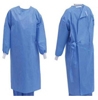 Picture of This AAMI Level 3 disposable gown features knit/elastic cuffs, tie back and tie neck, long sleeves, and knee-length coverage. This product features 50 GSM weight with polyethylene coating to repel liquids. Key features include:  2-layer protection, AAMI level 3 protection, latex free, tieback and tie neck, knitted cuffs
pack of 10 option for Gown product (BlueSkyBio.com)