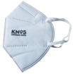 Picture of FDA-approved KN95 Facemask, embedded metal nose clip. (This KN95 mask is listed as a suitable alternative for the N95 mask.  The KN95 mask, unlike the standard N95 mask, features a flexible design allowing it to fit a variety of face sizes.  This mask effectively filters out 95% of oil-free particles, prevents virus transmission and is suitable for professional use.  It features 4-layer projection and high-quality, non-irritating fabrics.) Box of 10. option for Facemask product (BlueSkyBio.com)