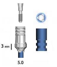 Picture of 5.0mm Abutment - Wide (BlueSkyBio.com)