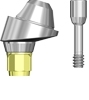 Picture of Angled Abutment Multi Unit, Narrow Platform, 17 degree, Quattro, includes abutment screw  option for Abutment Narrow Platform product (BlueSkyBio.com)