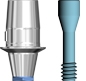Picture of Digital Abutment for scan flag Conus 3.5 Platform
(includes abutment screw) option for Intraoral Scan Post product (BlueSkyBio.com)