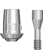 Picture of Non-Engaging SKY-Base Abutment, 1mm collar, NP, for full arch w/ multi-units(includes abutment screw) option for BIO | Max &amp; Forte  Digital Abutment product (BlueSkyBio.com)