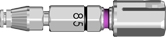 Picture of Narrow Variable High Guided Implant Driver, Ratchet, Short option for Individual Components product (BlueSkyBio.com)