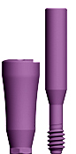 Picture of Ø3.8 x 7mm Scannable Healing Abutment, Narrow Platform option for  Scannable Healing Abutments product (BlueSkyBio.com)