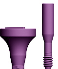 Picture of Ø6.5 x 5mm Scannable Healing Abutment, Narrow Platform option for  Scannable Healing Abutments product (BlueSkyBio.com)