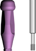 Picture of Lab Model Scanbody / Impression Transfer option for Scan Bodies - In order for your lab to make this abutment they will need either an intraoral scan or an implant level impression with a combination impression transfer/model Scanpost product (BlueSkyBio.com)
