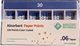 Picture of Absorbent Paper Points  T.06  BX100 - .06 #30 option for Paper Points product (BlueSkyBio.com)